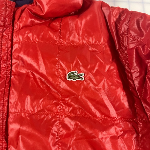 Lacoste boys reversible puffer jacket Red/Navy. EUC size 12 - Picture 4 of 6